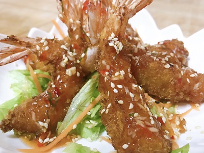 Crispy Coconut Prawns