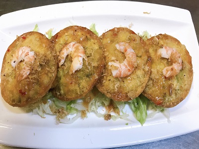 Fried Wontons With Minced Shrimp